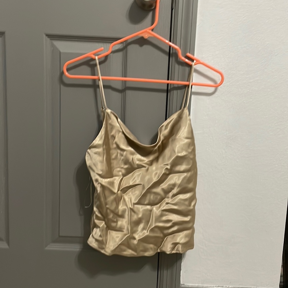 Gold Zara top